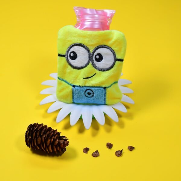 Minions Hot Water Bag - 2-Eye Design with Cover for Pain Relief & Warming