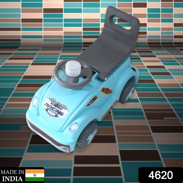 Kids City Ride-On Push Car – Backrest & Musical Horn for Toddlers (Boys & Girls)