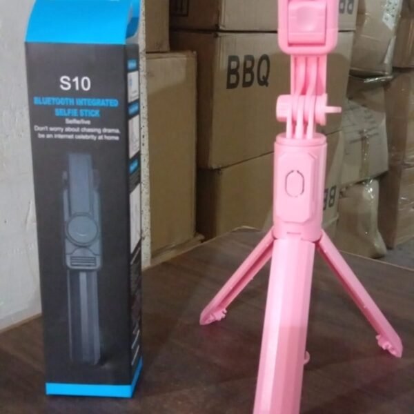 Portable Foldable Selfie Stick with Remote Control, YouTuber Video Recording (1 Pc)