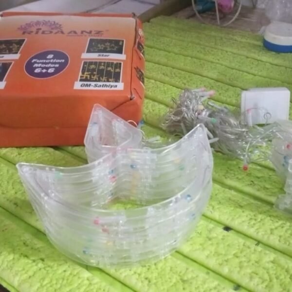 7b61698e-fe75-40d0-b704-95da66c08f00.jpg Multicolor 12 Diya Curtain String Lights (Multi Color)