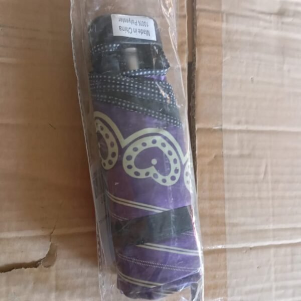 3-Fold & 5 Floor Sun Protective Solid Foldable Umbrella (1 Pc)