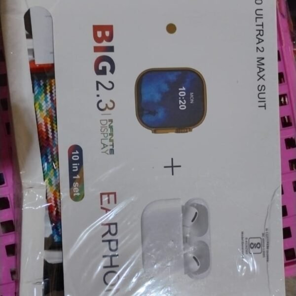 10 in 1 Set Ultra 2 Smart Bluetooth  Smart watch + Earphones with  Seven Straps