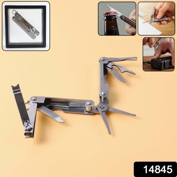 Stainless Steel 8-in-1 Multipurpose Pocket Tool Kit