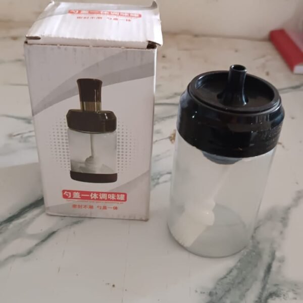 Clear Glass Oil Dispenser Bottle Integrated Silicone Basting Brush (250ml Approx)