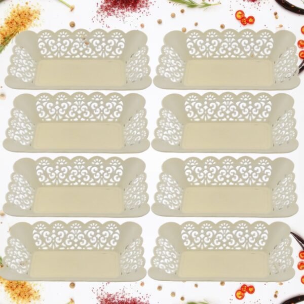 7ca445de-de07-4490-a9aa-467882544350.jpg Rectangle Plastic Dinner Plate Serving Trays Home School Office 8 Pcs Set