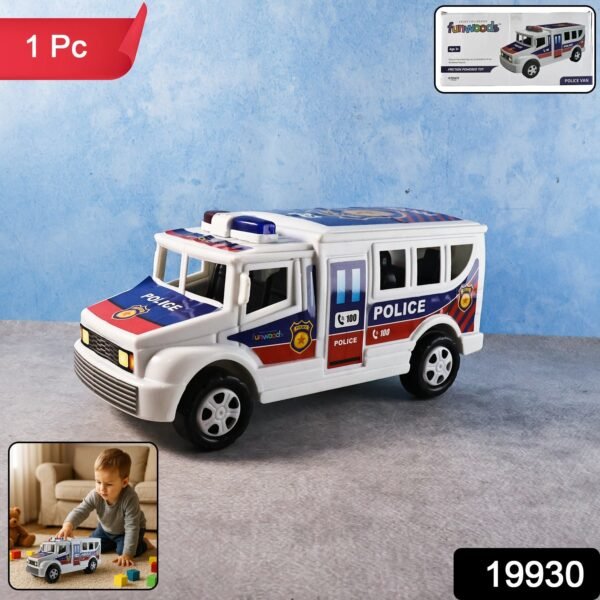 7cb0e286-4aba-490f-b404-441f0464bcb5.jpg Funwoods Police Van Toy - (1 Pc)