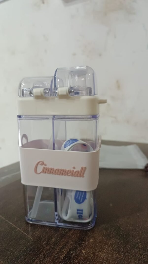 7cfb1269-645f-4272-a304-dce71d128656.jpg 2in1 Dual Compartment Water Bottle with Straw and Adjustable Shoulder Straps (1 Pc / Multi color)