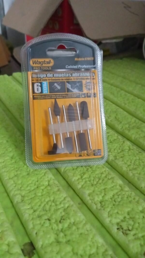 7cfc1e16-356d-4198-97a4-5191a3510760.jpg Mounted Points Abrasive Stone Head Grinding Wheel Bits Rotary Tool Kit (6 Pcs)