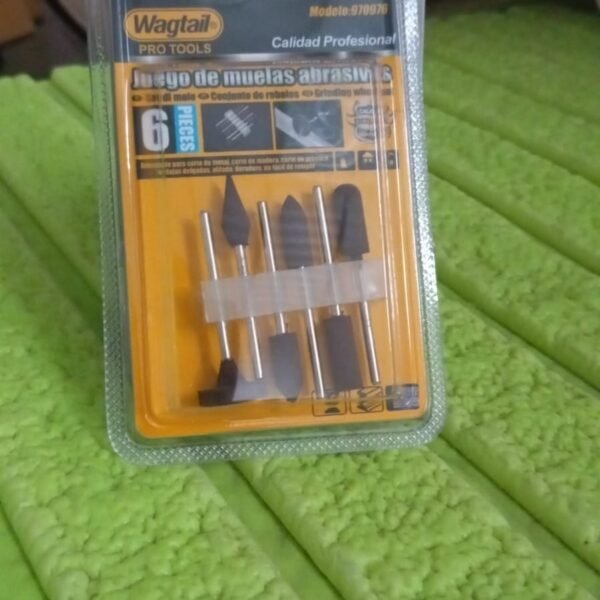 7cfc1e16-356d-4198-97a4-5191a3510760.jpg Mounted Points Abrasive Stone Head Grinding Wheel Bits Rotary Tool Kit (6 Pcs)