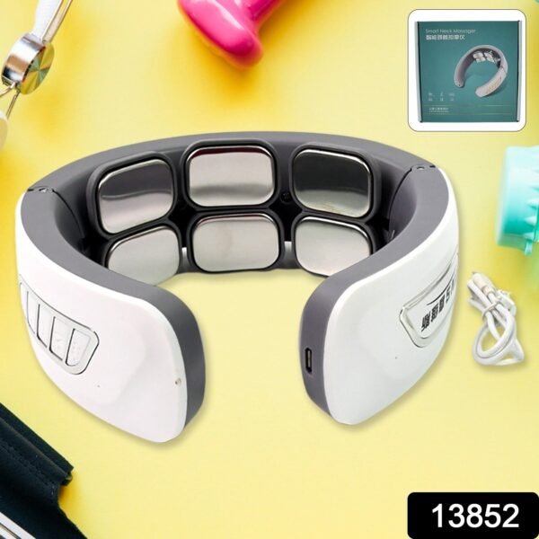 7d360203-2d9d-4503-9772-cabed30e9c5d.jpg 6 Heads Smart Electric Neck and Back Pulse Massager Wireless (1 Pc)