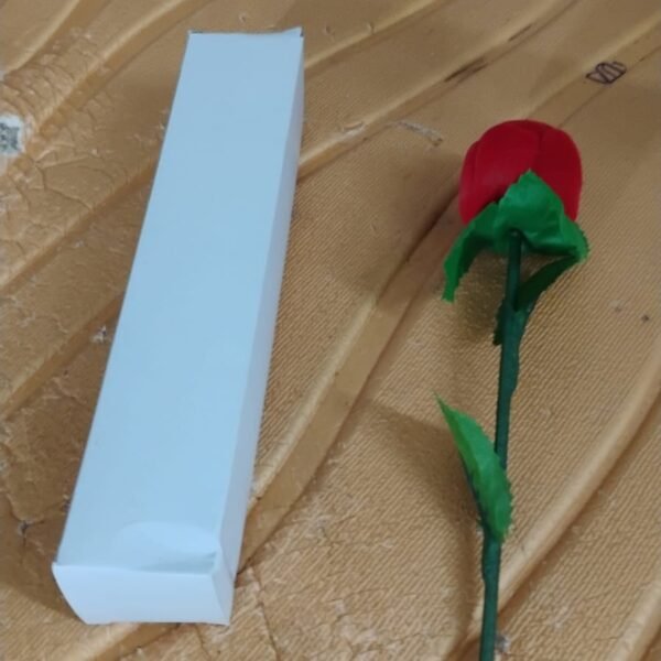 Artificial Rose Flower Shaped Jewelry Ring Box (1 Pc)