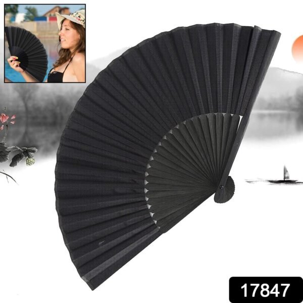 Folding Handheld Pretty Hand Fan Wedding Party Accessory Pocket Sized Fan (1 Pc)