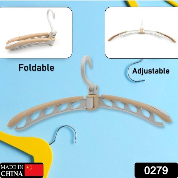 7eadcb18-bd9d-4605-8677-508352ca3b3a.jpg Portable Folding Clothes Hanger (1 Pc): 360° Rotation, Travel, Adjustable
