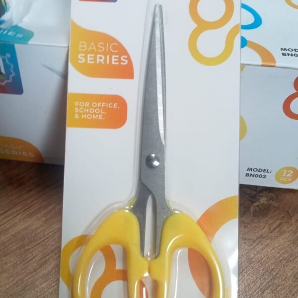 Stainless Steel Scissors with Plastic handle grip 160mm (1Pc Only)