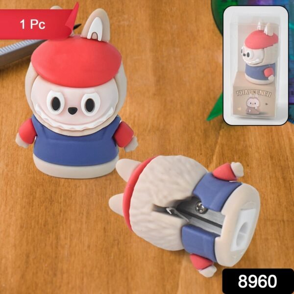 Cartoon Pencil Sharpener with Built-In Eraser – Fun Practical Stationery