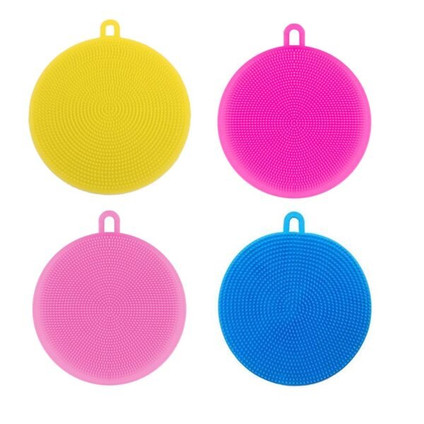 7image_5e6031bf-7b61-4a93-ae99-76a205c2f145.jpg Silicone Dish Scrubber Sponge Mildew Free, Non Stick (Mix Color)