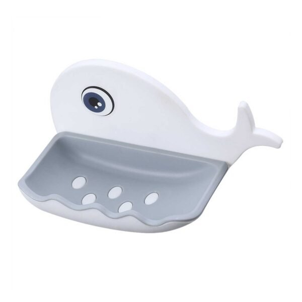 Fish Shape Soap Dish Adhesive Waterproof Wall Mounted Bar Soap Dish (Pack of 2Pc)