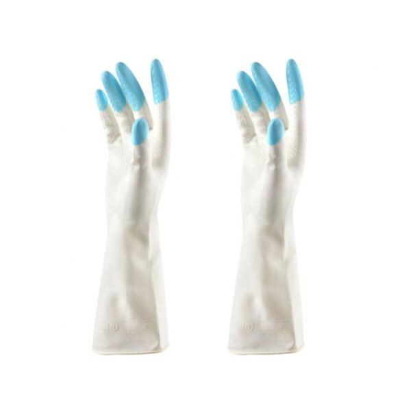 7image_8d6498d1-ff02-49e1-88f1-377c5a254314.jpg Reusable Rubber Latex PVC Flock lined Elbow Length Hand Gloves cleaning gloves