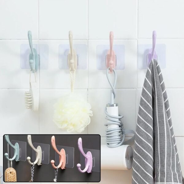 Self Adhesive Plastic Wall Hook for Home