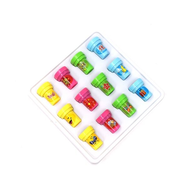 Stamp Set for Kids – 12 Pc Creative Stamp Pack for Play & Learning Activities