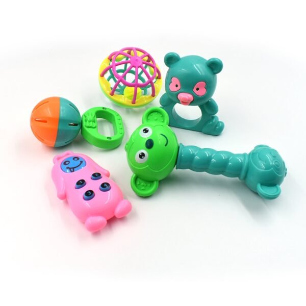 AT38 5Pc Rattles Baby Toy game for kids and babies for playing and enjoying purposes