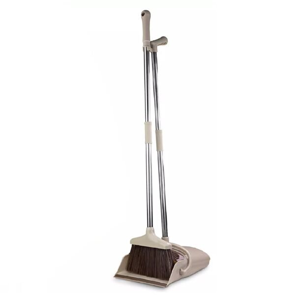 Handle Dustpan and Brush for Sweeping & Cleaning Dust Pan and Broom Handled, Supdi