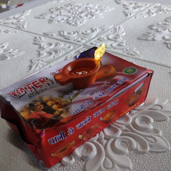 Water Sensor Diyas for Diwali Decoration | Diyas for Home Decoration| Diwali Decoration Items for Home Decor Diyas | Diwali LED Diyas Candle with Water Sensing Technology E-Diya, Diwali (12 Pc Set)