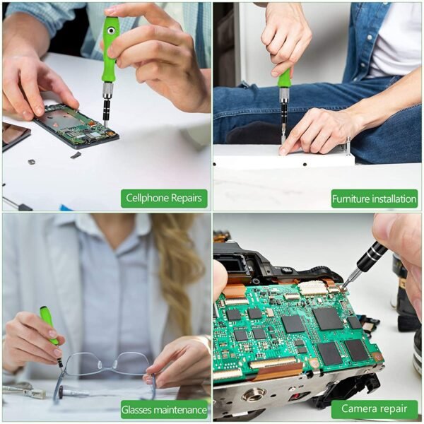 81dJ0UWl2EL._SL1500_caa290d8-0a03-4888-b8af-7529aff35bc5.jpg 32 in 1 Mini Screwdriver Bits Set with Magnetic Flexible Extension Rod