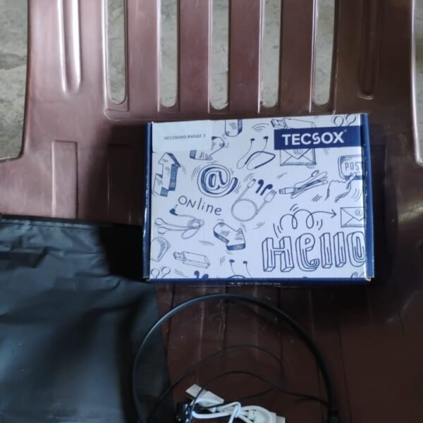 Bluetooth Wireless Neckband Earphones, 40H Playtime, IPX Water-Resistant, High Bass