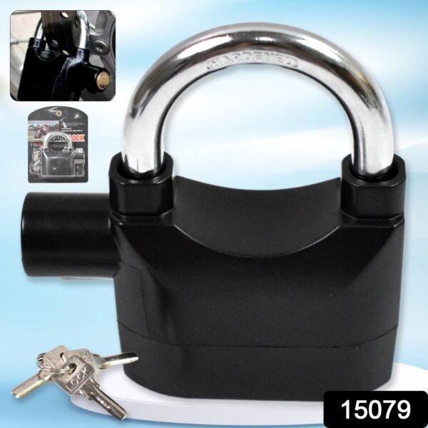 82.jpg Plastic Body Waterproof Siren Alarm Smart Alarm Lock & 3 Keys (1 Set)