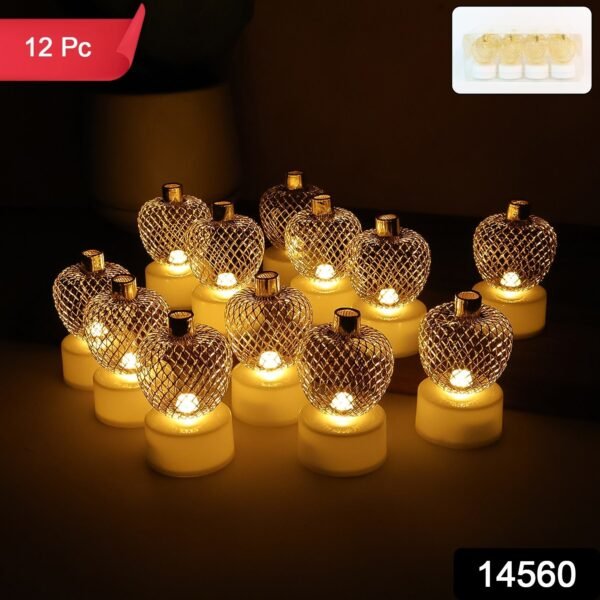 821eb28a-b994-49b1-8c64-a2d7c2e61cc0.jpg Decorative Apple Shape LED Tealight Candles (12 Pc)