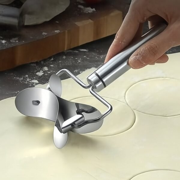 Multifunctional Easy and Fast Stainless Steel Puri cutter roller Machine (1 pc)