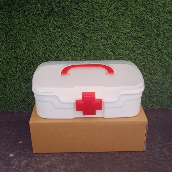 826ca416-7fd3-4910-b49e-a8e1bf226638.jpg Portable Medical Storage Box with Handle & Transparent Lid (1 Pc)