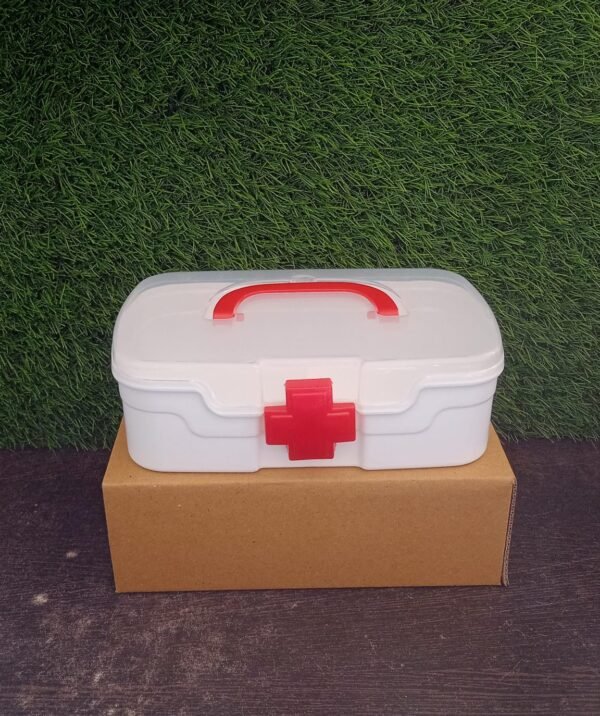 826ca416-7fd3-4910-b49e-a8e1bf226638.jpg Portable Medical Storage Box with Handle & Transparent Lid (1 Pc)