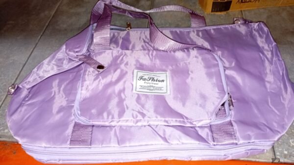 82f4e83d-edac-46c1-8e54-0ac39cde7452.jpg Large Capacity Folding Travel Bag, Multifunctional Sports Shoulder Bag Luggage Bag, Travel Bag Expandable Weekender Overnight Bag with Dry and Wet Separated Pocket Sports Bag Gym, Shoulder Bag Water Resistant (6 Pocket)