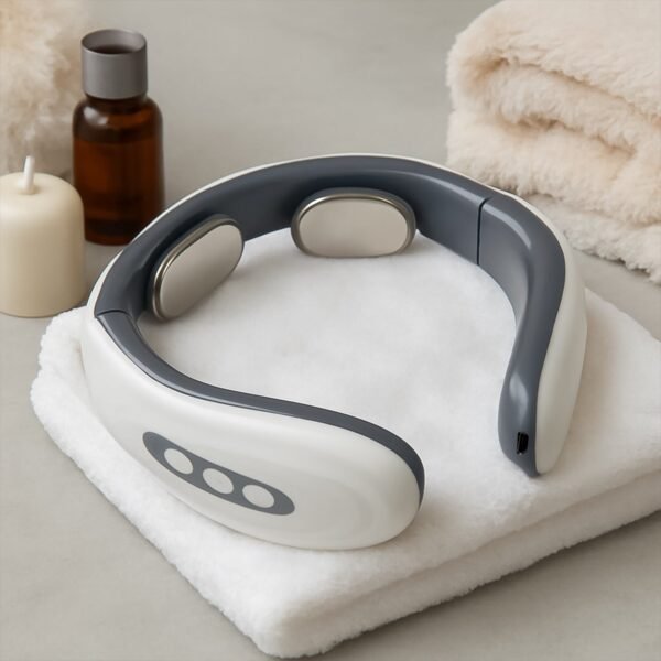 8393_wireless_electric_neck_massager.jpg 2 Heads Smart Electric Neck and Back Pulse Massager (1 Pc / Mix Design)