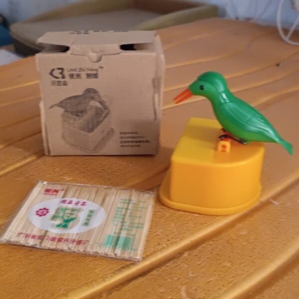 Portable Automatic Bird Toothpick Storage Box