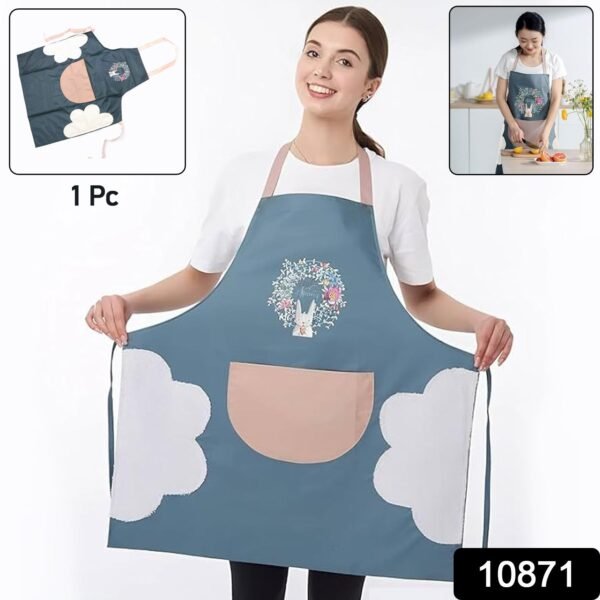 84e4f40f-4c98-499c-9b3a-8f633e30cac4.jpg Multipurpose Kitchen Cooking Apron with Front Pocket (1 Pc)