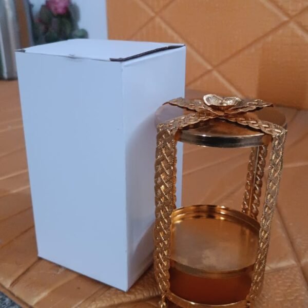 Multipurpose Golden Metal Candle Stand showpiece (1 Pc)
