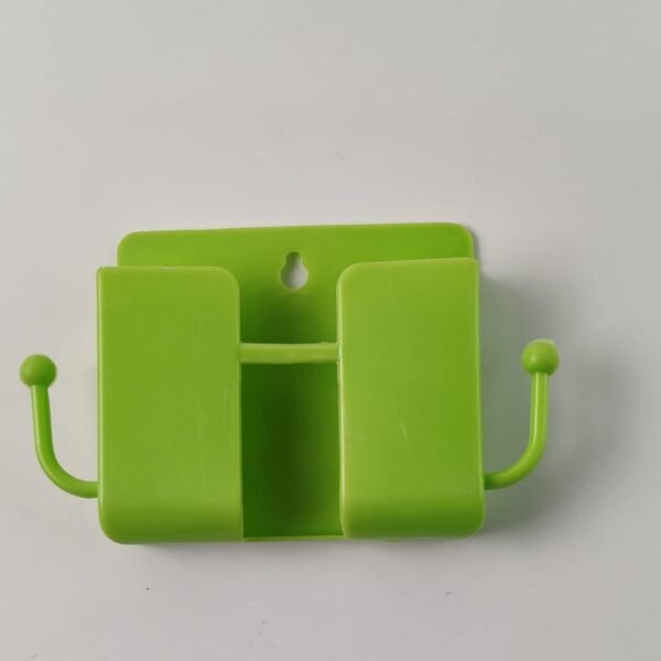 1 Pc Neon Green Wallmount Mobile Stand With Hook