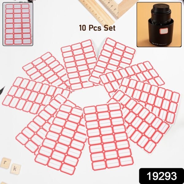 Multipurpose Blank Label Sticker Sheets (10 Sheet Set)