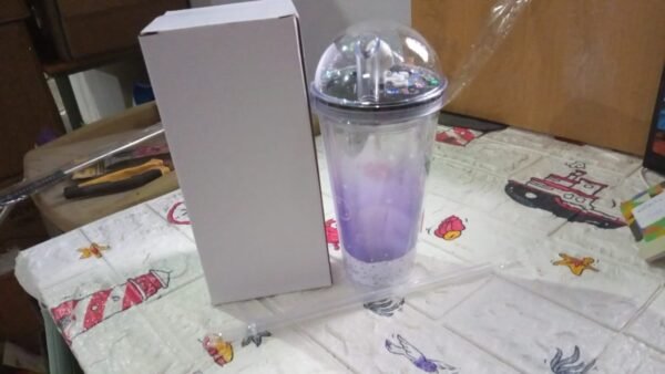 LED Double Wall Plastic Tumbler Cups (Pack Of 1)