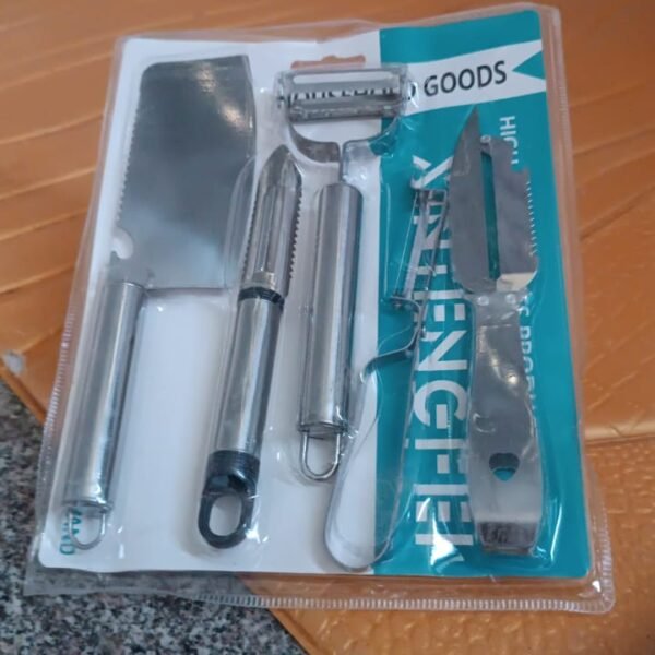 Multifunctional peeler, grater, fruit peeler, kitchen household gadget set (5 Pc Set)