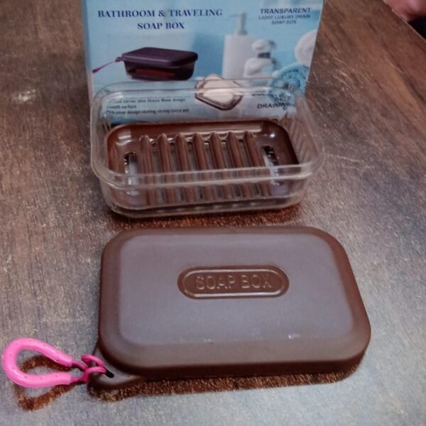 Bathroom & Travel Plastic Soap Box with Lid ,Sabudani (1 Pc)