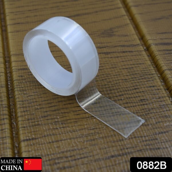 Sticky Tape Washable Reusable 1M Water-Resistant Nano Double Sided Tape