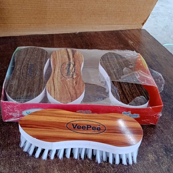 VeePee Ergonomic Curved Laundry Brush Set (4 Pc)