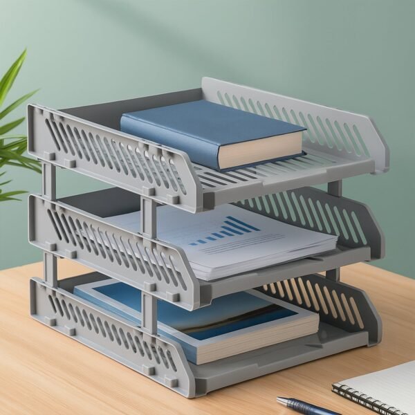 Multifunctional File Rack Drawers: Desktop Storage for Office Supplies (4/3 Layers)