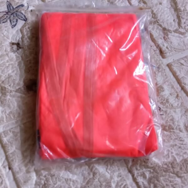 Economy PVC Safety Vest – Soft Vinyl, Tie Closure, High Visibility