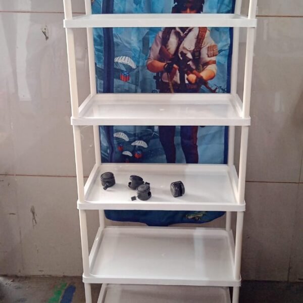 Multi Purpose Foldable Baby Wardrobe / Toy Box 5 Shelves Cartoon Printed