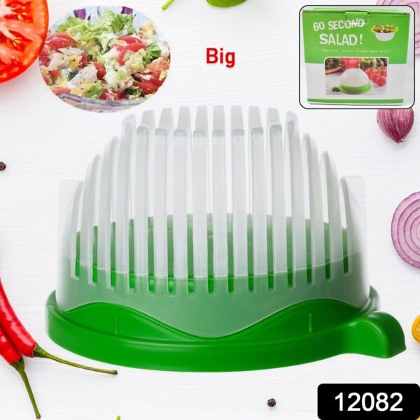 88_22b1a101-cf9a-40e0-ab6a-648b64ac2b93.jpg Plastic 60 Seconds Salad Cutter Salad Maker Salad Bow (1 Pc)